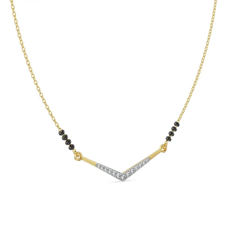 Meera Lab Grown Diamond Mangalsutra_in_stock