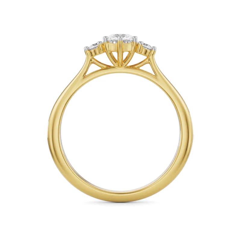 Melissa Tri Lab Diamond Engagement Ring