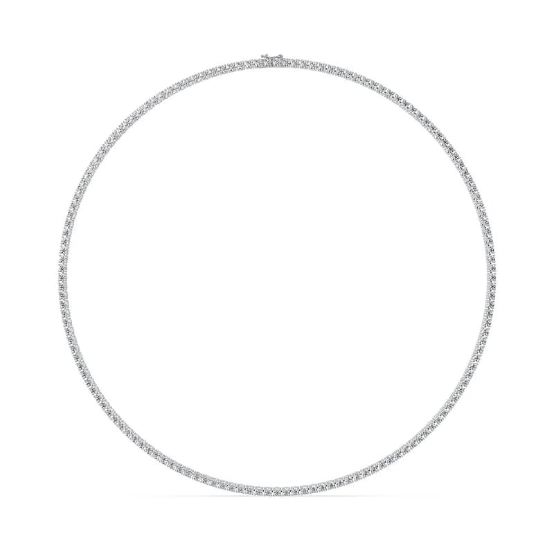 Minimal Elegance Lab Grown Diamond Tennis Necklace