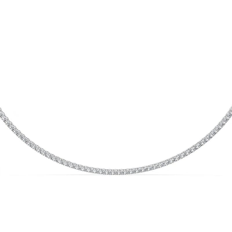 Minimal Elegance Lab Grown Diamond Tennis Necklace