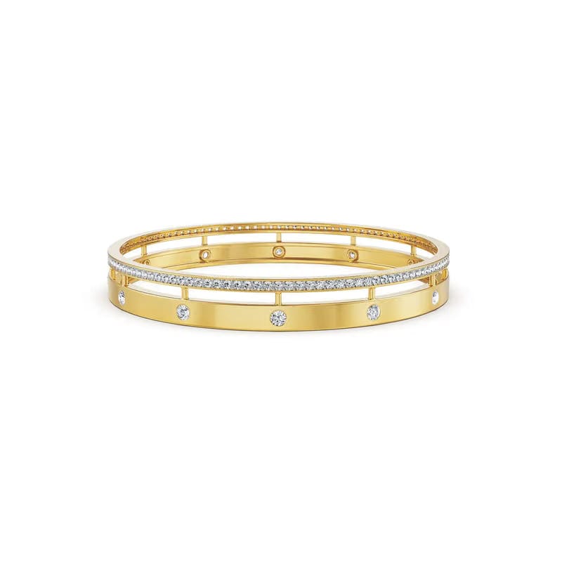 Minimalist Diva Lab Grown Diamond Bangle