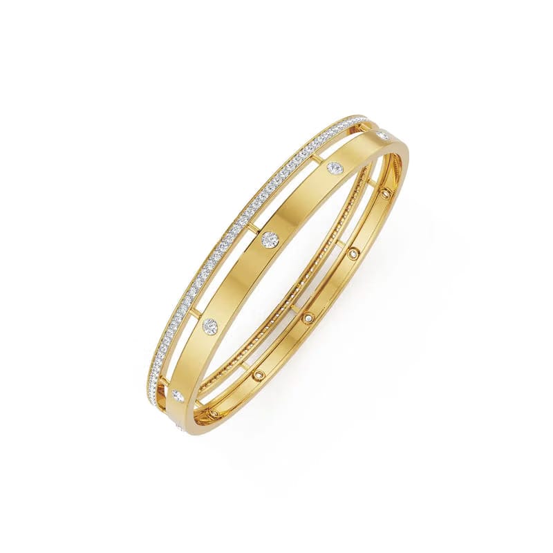 Minimalist Diva Lab Grown Diamond Bangle