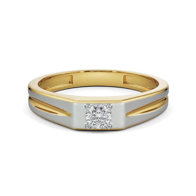 Minimalist Lab Grown Diamond Band for Men 9KT