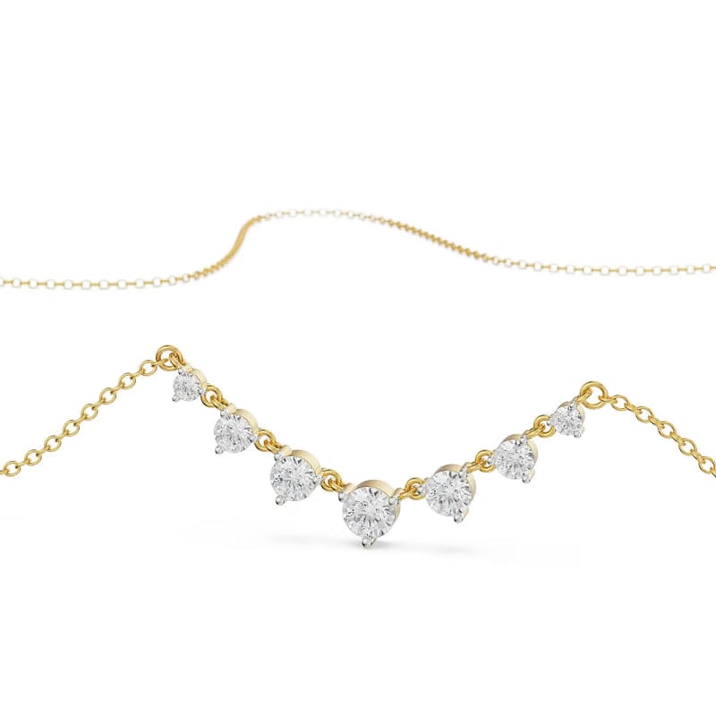 Minimalist Tennis Lab Grown Diamond Necklace