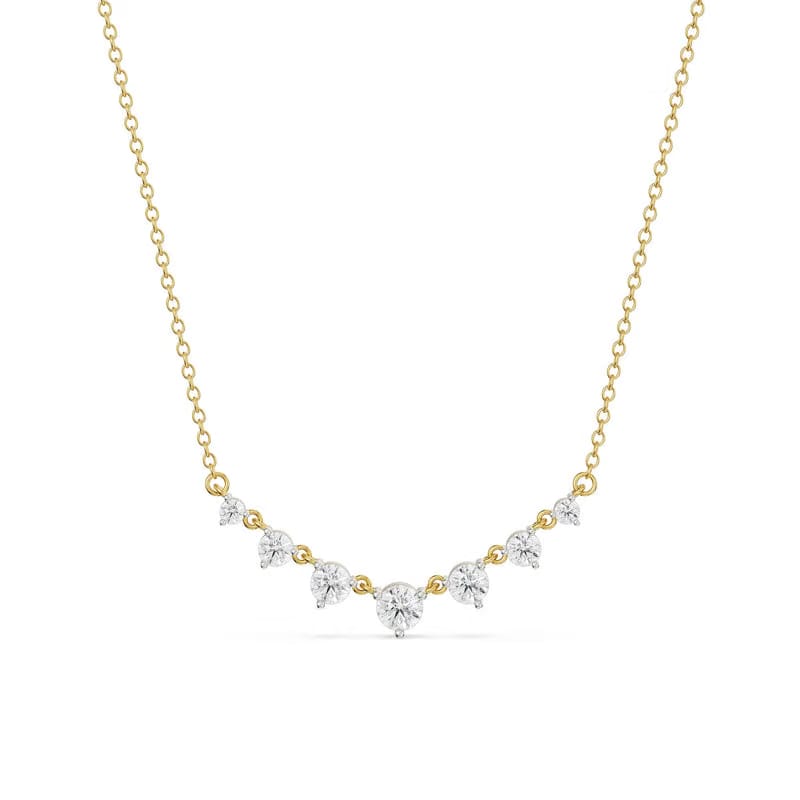 Minimalist Tennis Lab Grown Diamond Necklace 9KT