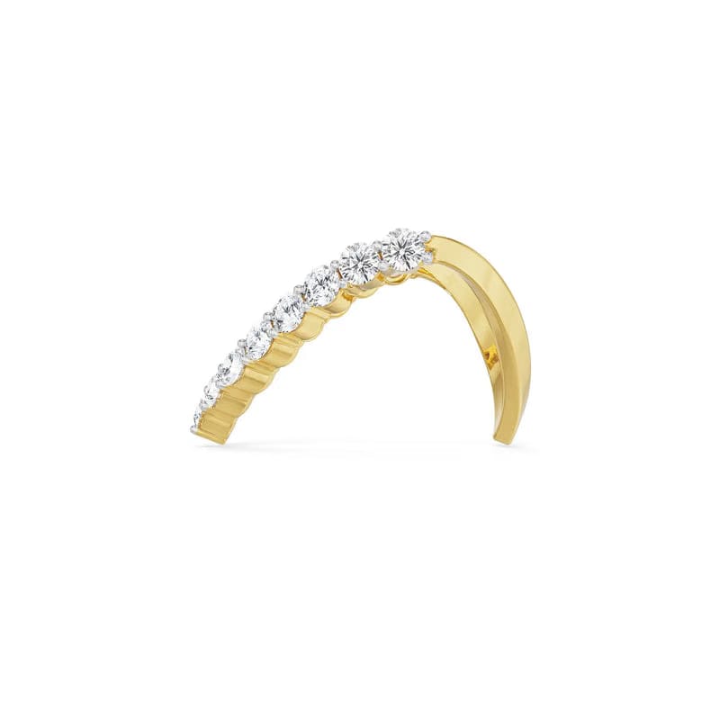Minimalist V Lab Grown Diamond Band