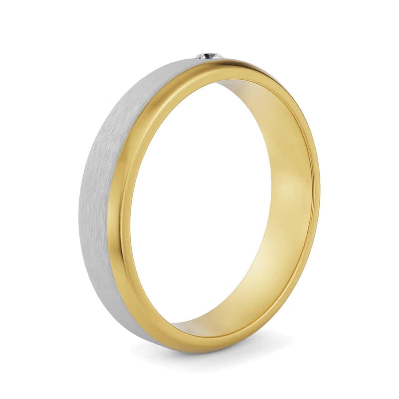 Mixed Metal Lab Grown Diamond Band