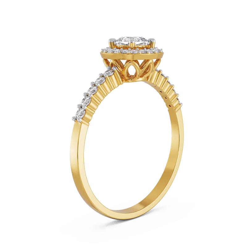 Modern Grace Lab Grown Diamond Ring