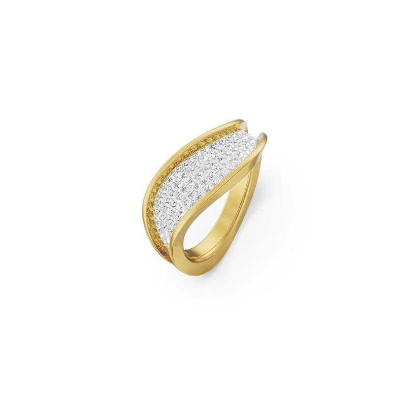 Modern Twist Diamond Band