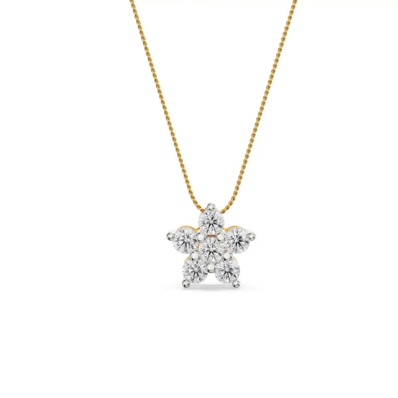 Mosi Leaf Lab Grown Diamond Pendant