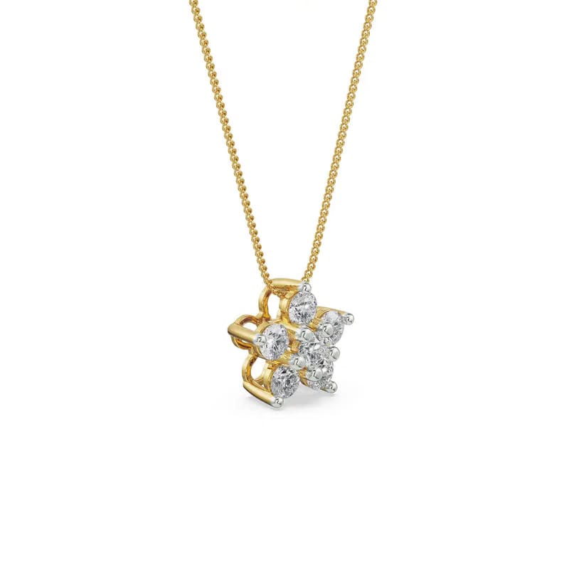 Mosi Leaf Lab Grown Diamond Pendant