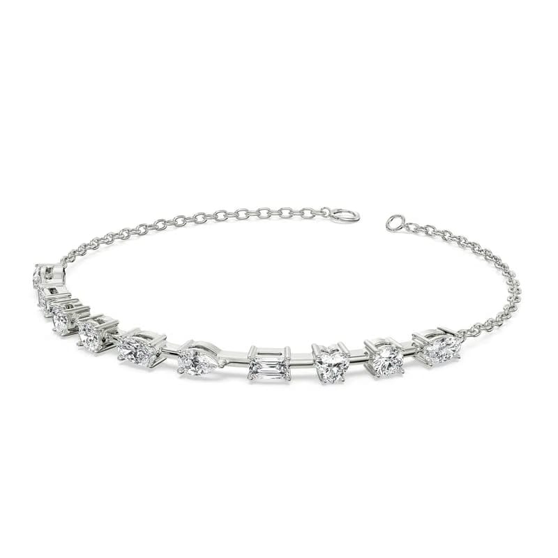 Multi Lab Grown Diamond Tennis Bracelet_in-stock