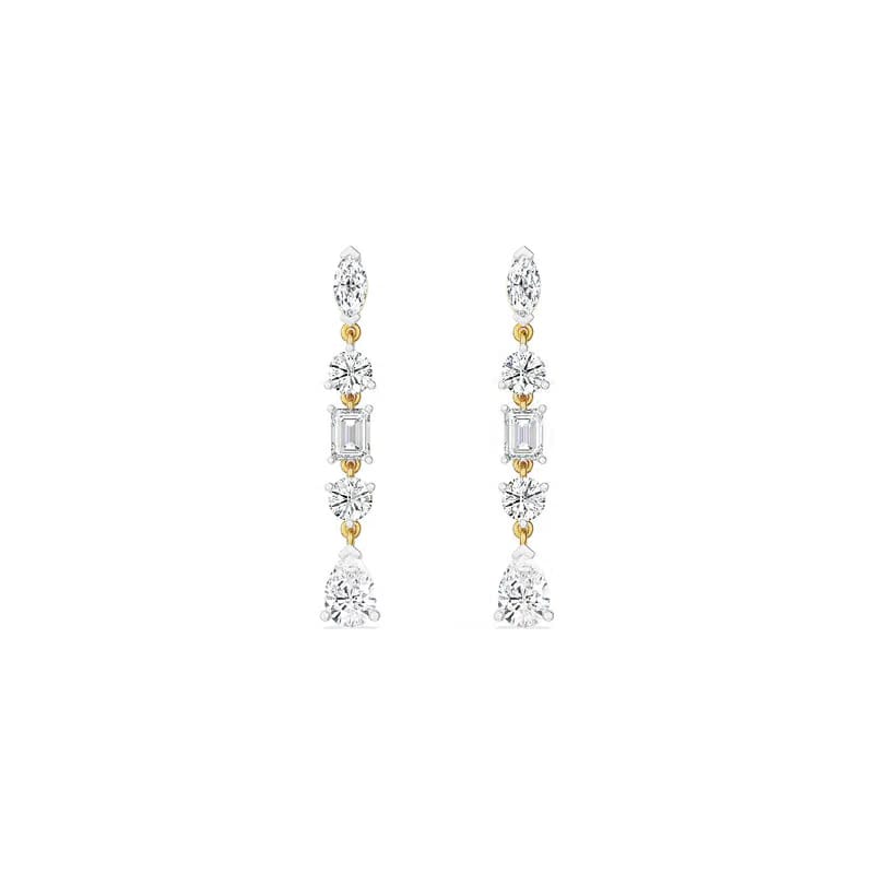 Multi Stone Diamond Drops