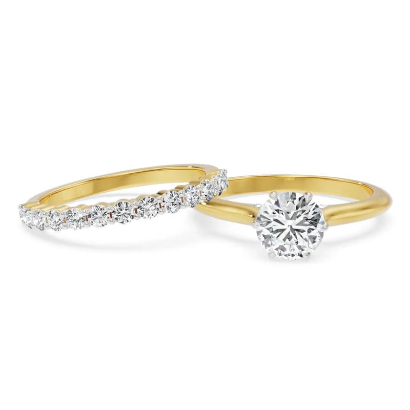 Nella Stackable Lab Grown Diamond Bridal Ring 9KT