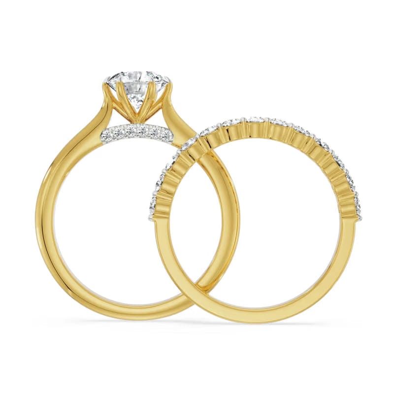 Nella Stackable Lab Grown Diamond Bridal Ring 9KT