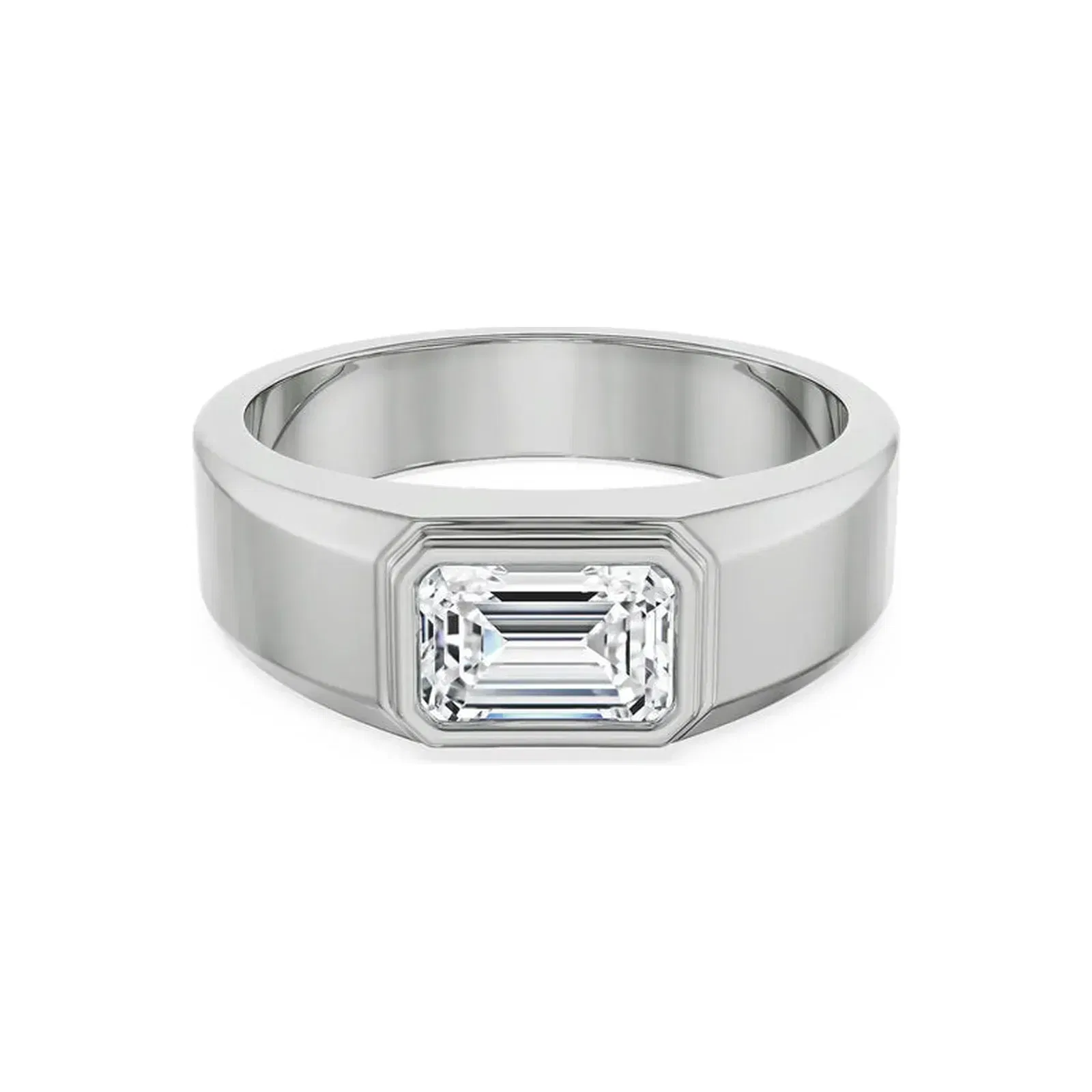 Nirvan Emerald Cut Lab Grown Diamond Ring_in-stock