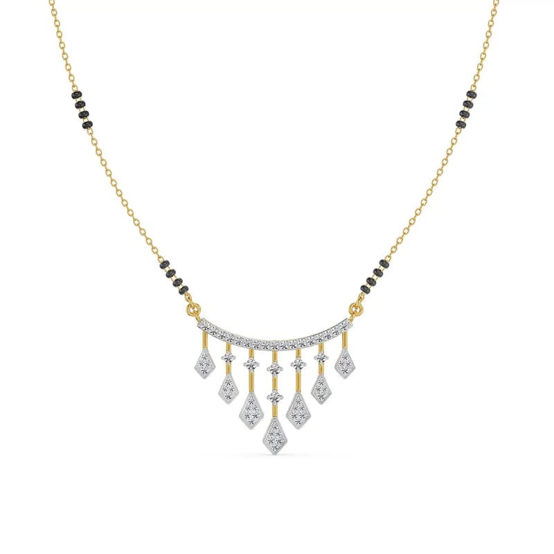Noor Lab Grown Diamond Mangalsutra 9KT