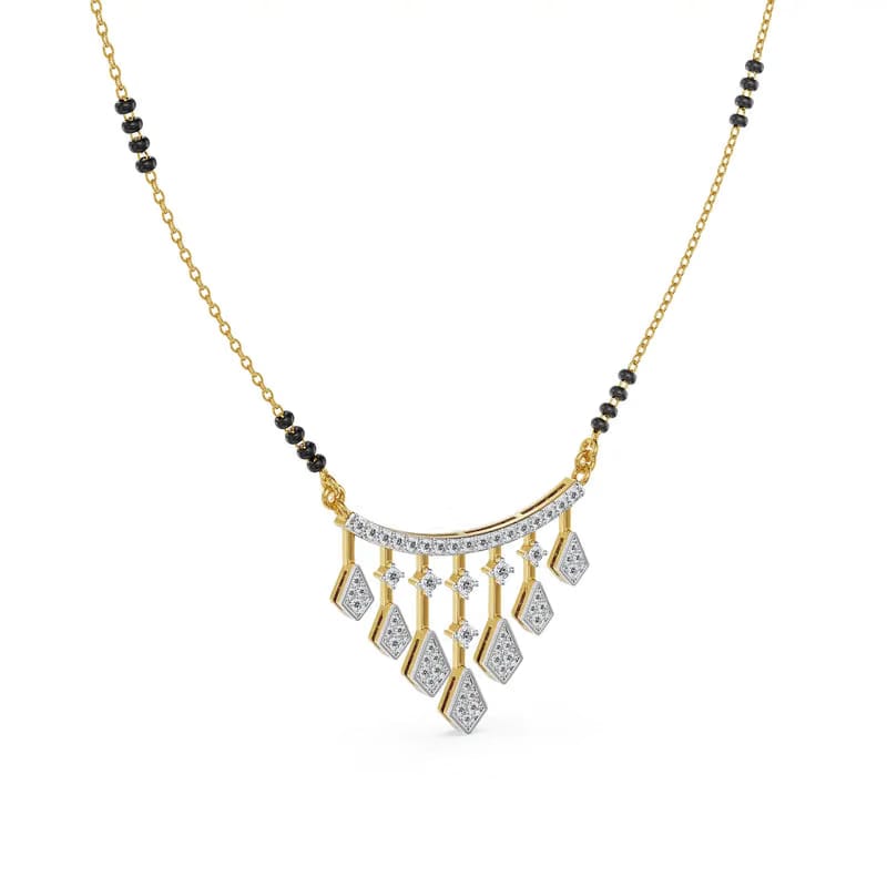 Noor Lab Grown Diamond Mangalsutra 9KT
