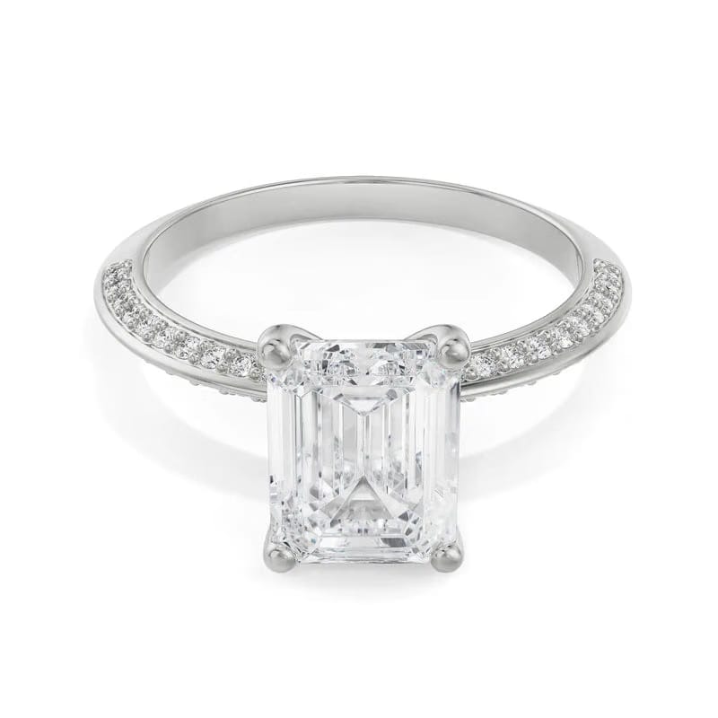 Nora Emerald Lab Grown Diamond Solitaire Ring