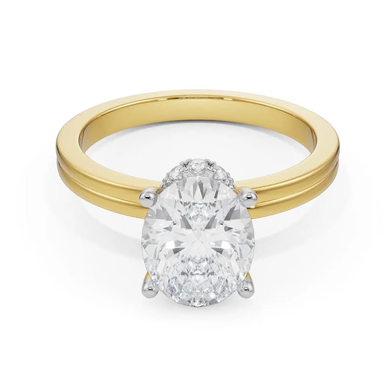 Nova Oval Lab Diamond Solitaire Ring