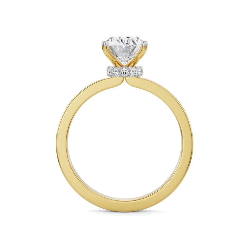 Nova Oval Lab Diamond Solitaire Ring 9KT