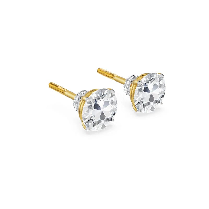 Old European Cut Lab Grown Diamond Studs
