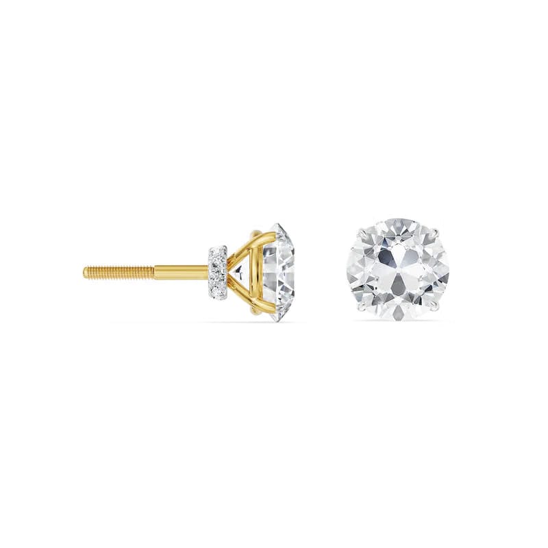 Old European Cut Lab Grown Diamond Studs