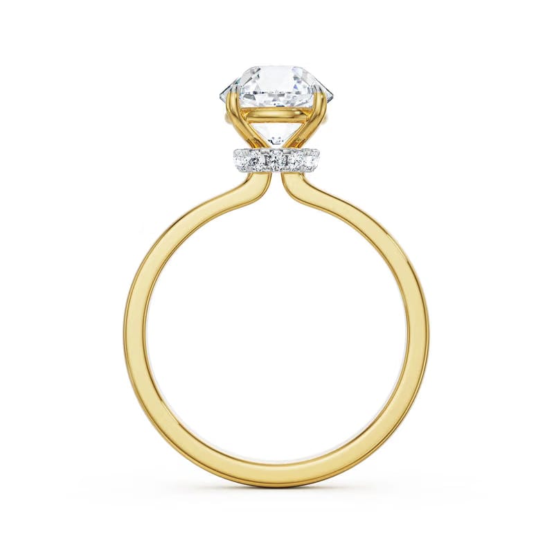 Old European Cut Lab Grown Solitaire Ring