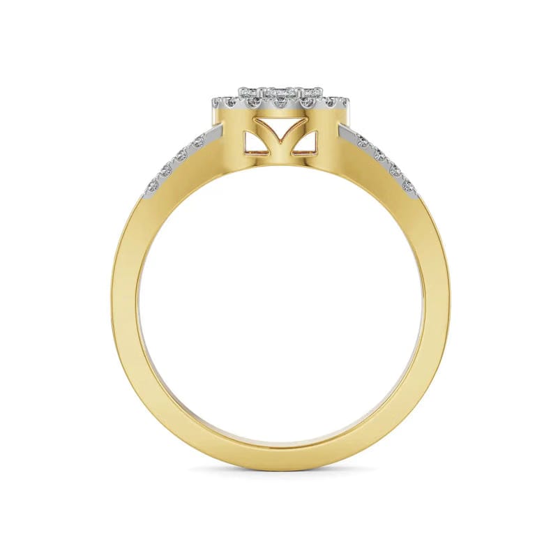 Olivia Cluster Lab Grown Diamond Sparkle Ring 9KT