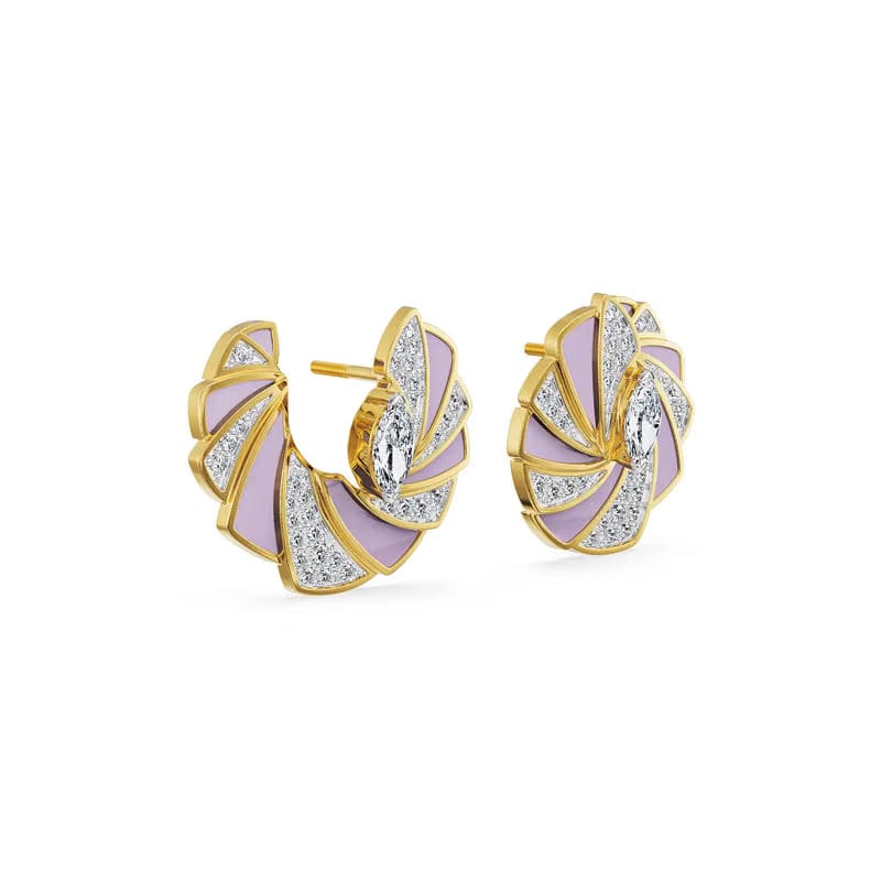 Opaline Orbit Lab Grown Diamond Earrings