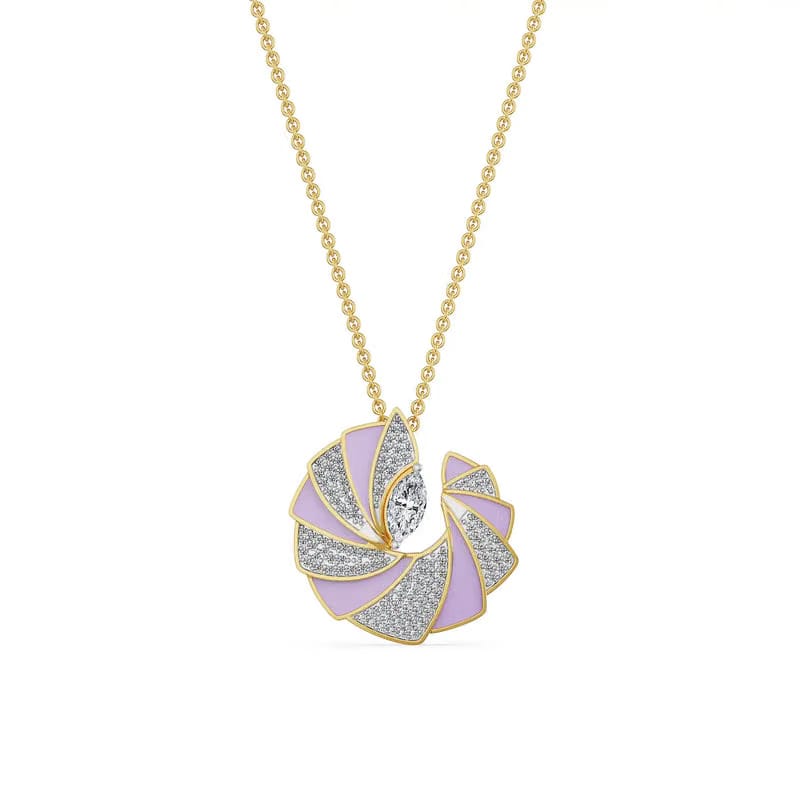 Opaline Orbit Lab Grown Diamond Pendant_in-stock