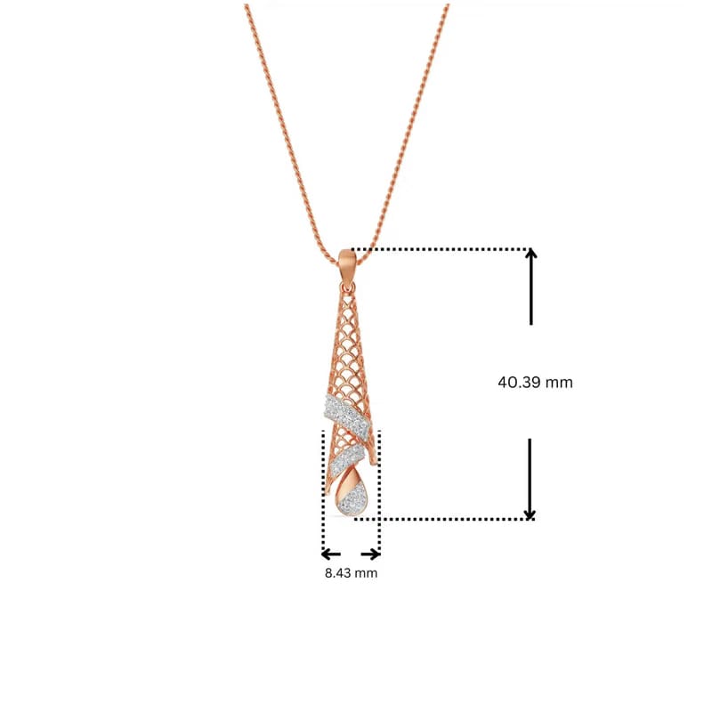 Opulent Diamond Drop Pendant