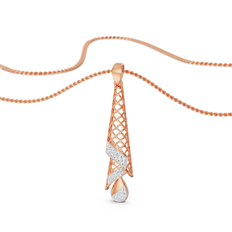 Opulent Diamond Drop Pendant_in_stock