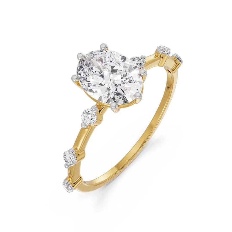 Oval Diamond Engagement Ring
