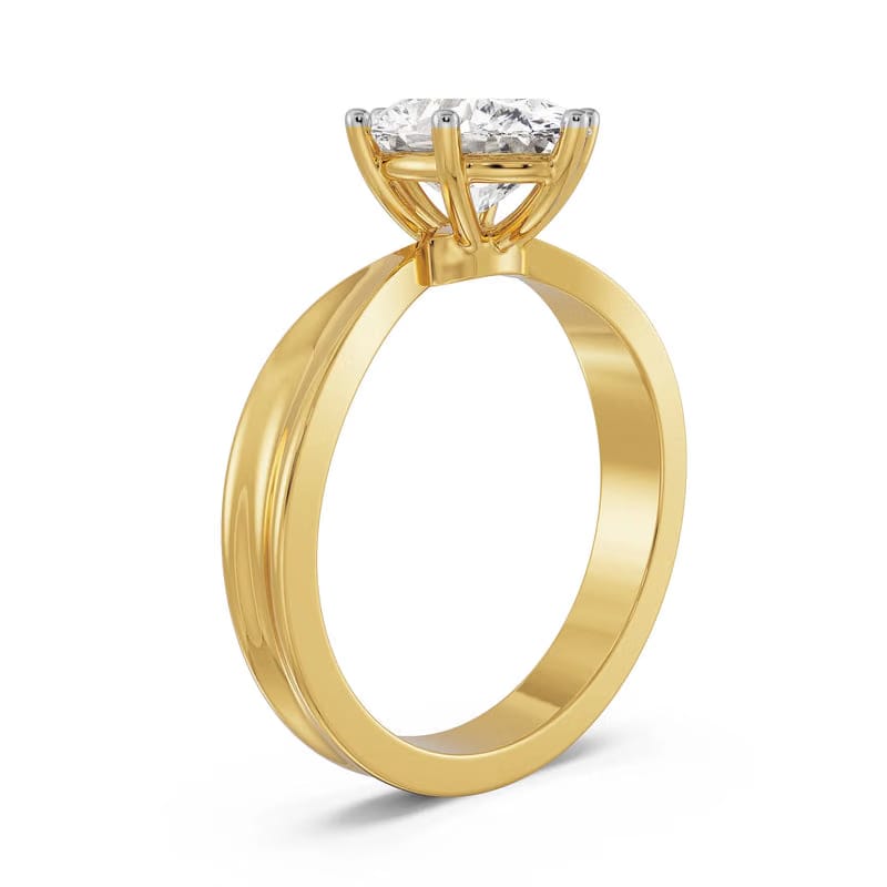 Oval Solitaire Engagement Ring 9KT