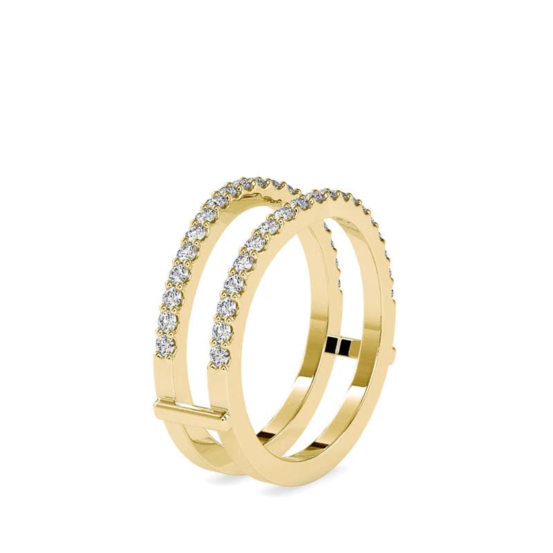 Parallel Bands Lab Grown Diamond Ring