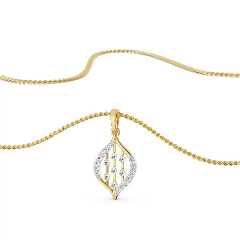Parallel Stroke Lab Grown Diamond Pendant
