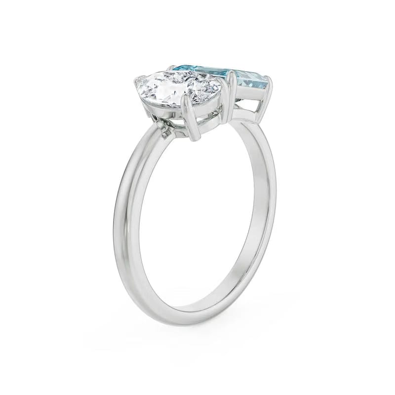 Pear & Prism Lab Grown Diamond Ring