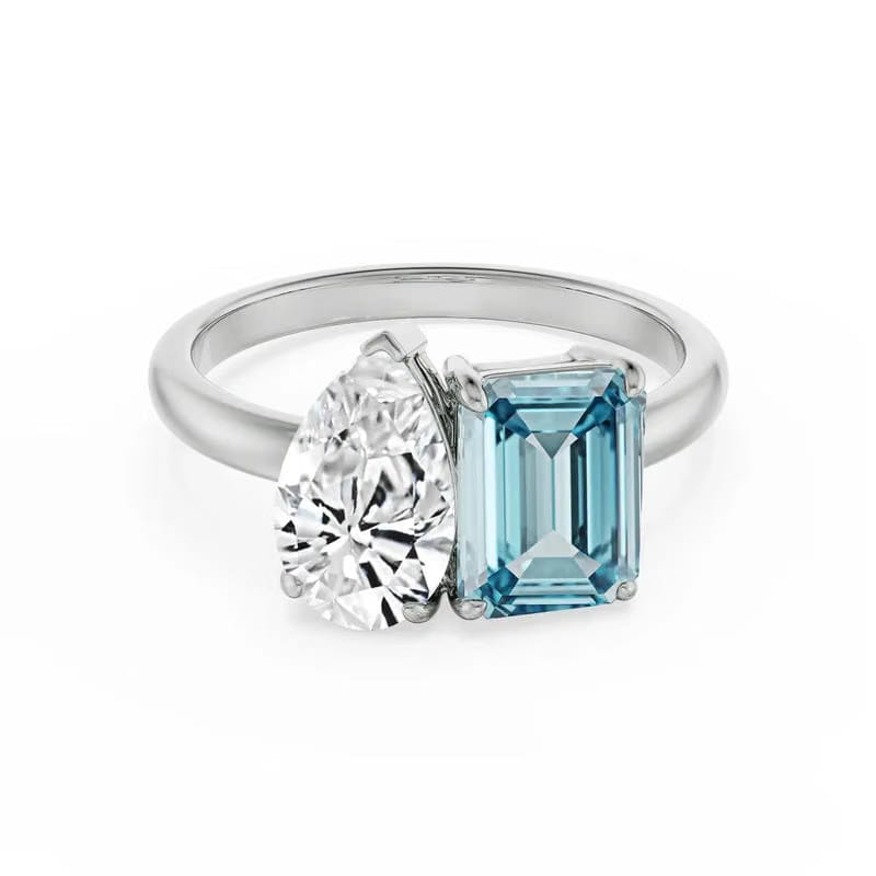Pear & Prism Lab Grown Diamond Ring 9KT