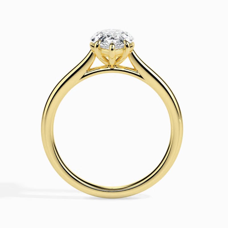 Pear Cut Solitaire Ring