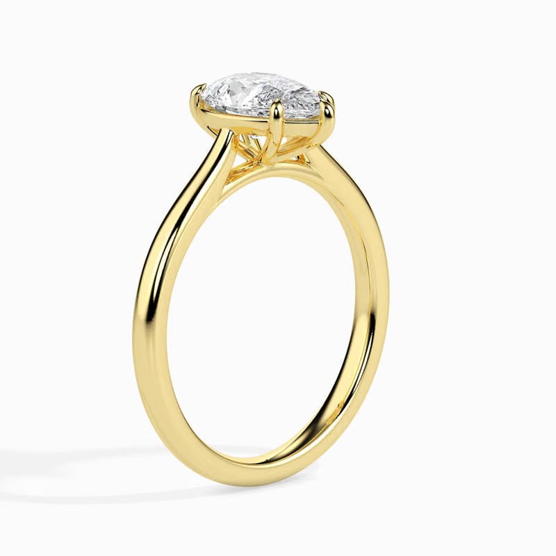 Pear Cut Solitaire Ring
