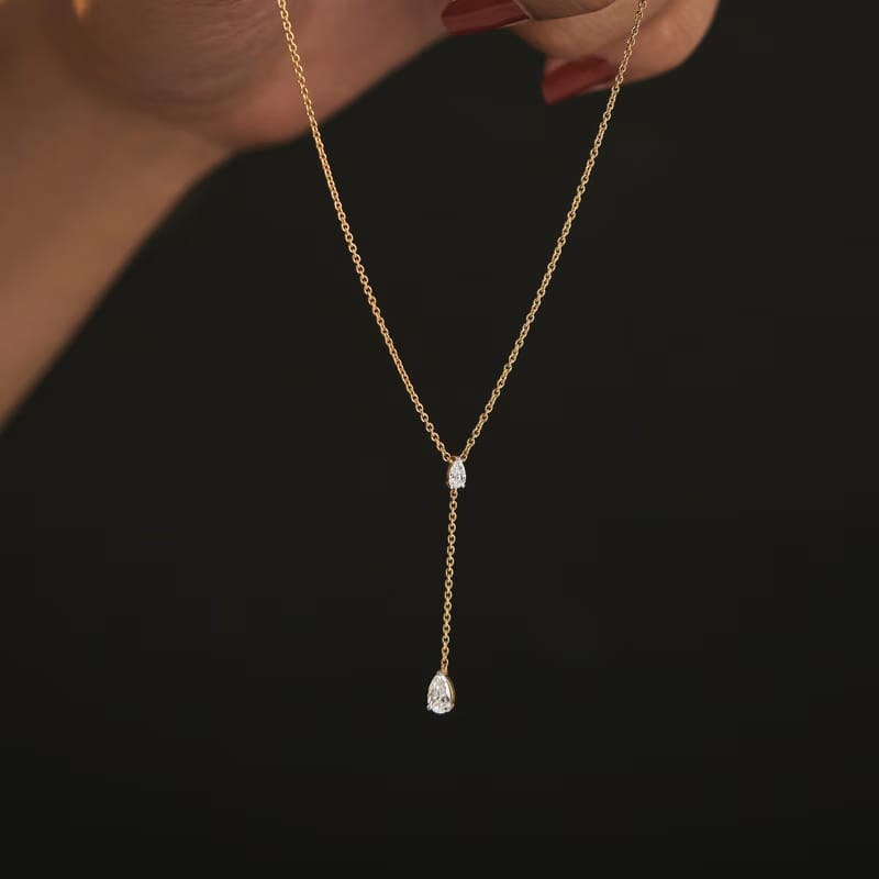 Pear Drop Lab Grown Diamond Necklace