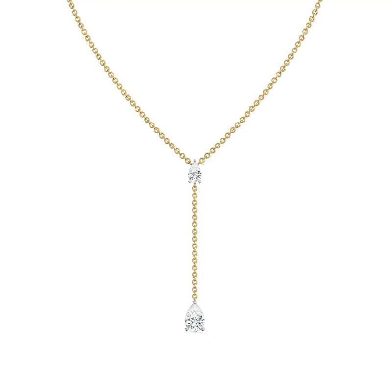 Pear Drop Lab Grown Diamond Necklace 9KT