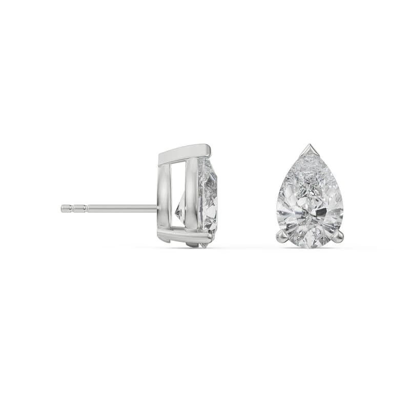 Pear Emerald Lab Diamond Pendant Set