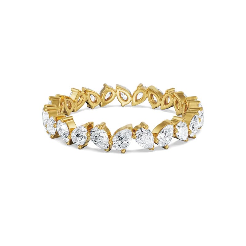 Pear Lab Grown Diamond Band