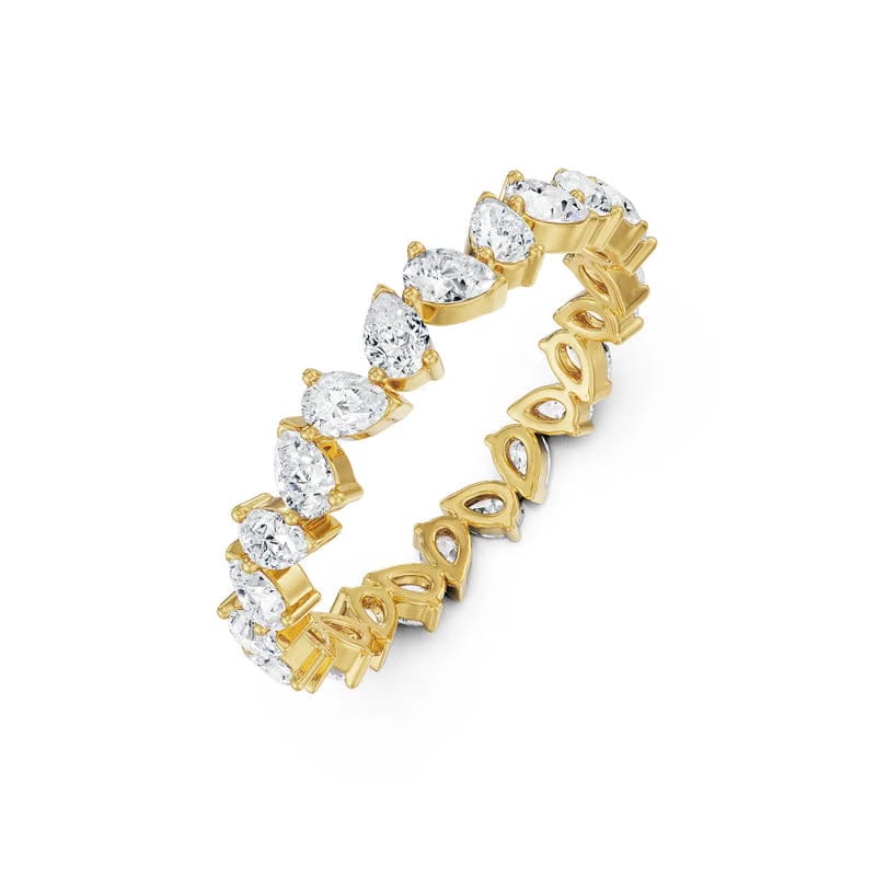 Pear Lab Grown Diamond Band