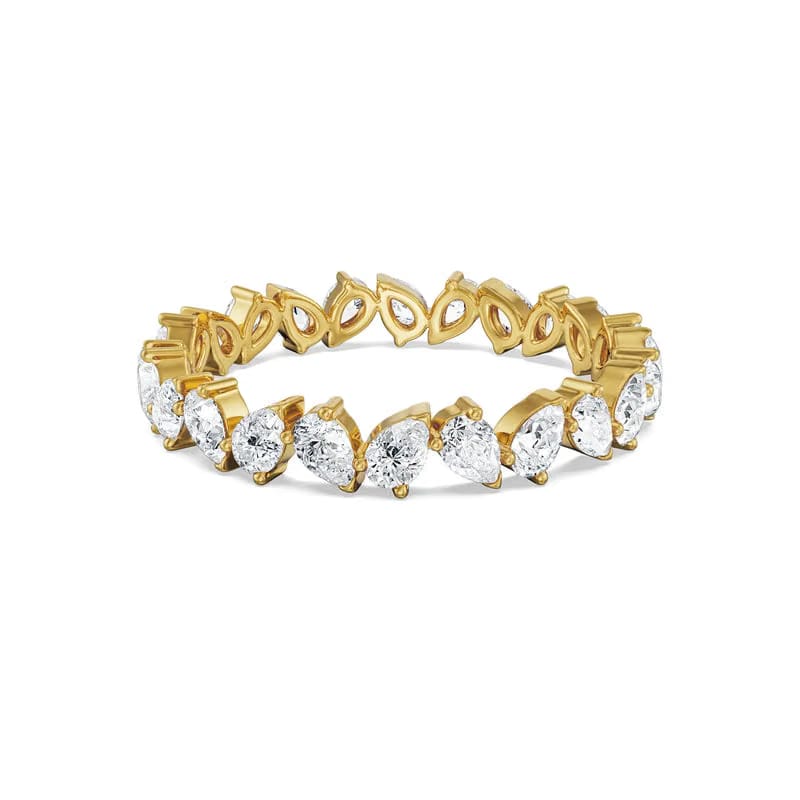 Pear Lab Grown Diamond Band 9KT