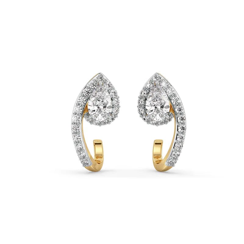 Pear Sparkle Lab Grown Diamond Earrings