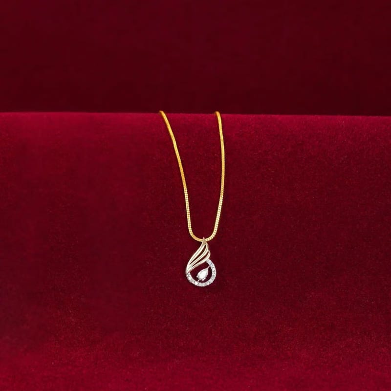 Pear Swan Lab Grown Diamond Pendant