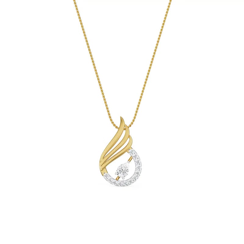 Pear Swan Lab Grown Diamond Pendant